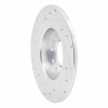 R1 13-16 Dodge DART Rear Right Drilled & Slotted Silver Brake Rotor