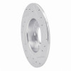 R1 13-16 Dodge DART Rear Left Drilled & Slotted Silver Brake Rotor