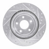 R1 08-14 Chrysler 200 Front Right Drilled & Slotted Silver Brake Rotor