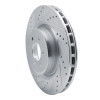 R1 03-17 Dodge Viper Front Left Drilled & Slotted Silver Brake Rotor