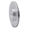 R1 16-26 Volvo V60 Rear Left Drilled & Slotted Silver Brake Rotor