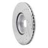 R1 16-26 Polestar Polestar 2 Front Right Drilled & Slotted Silver Brake Rotor