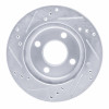 R1 95-96 Dodge Neon (USA/Canada) Front Right Drilled & Slotted Silver Brake Rotor