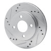 R1 95-96 Dodge Neon (USA/Canada) Front Left Drilled & Slotted Silver Brake Rotor
