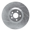 R1 16-26 Polestar Polestar 2 Front Left Drilled & Slotted Silver Brake Rotor