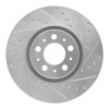 R1 03-09 Volvo XC90 Front Right Drilled & Slotted Silver Brake Rotor EDZ-27038R