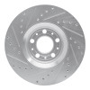 R1 03-09 Volvo XC90 Front Right Drilled & Slotted Silver Brake Rotor EDZ-27038R