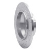 R1 07-10 Volvo S80 Rear Right Drilled & Slotted Silver Brake Rotor