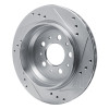 R1 00-00 Volvo V70 Rear Left Drilled & Slotted Silver Brake Rotor