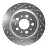 R1 99-00 Volvo V70 Rear Left Drilled & Slotted Silver Brake Rotor