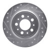 R1 99-09 Volvo S60 Rear Left Drilled & Slotted Silver Brake Rotor