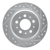 R1 98-00 Volvo V70 Rear Right Drilled & Slotted Silver Brake Rotor