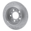 R1 88-94 Volvo 780 Rear Left Drilled & Slotted Silver Brake Rotor