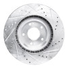 R1 19-22 Hyundai Veloster N Front Left Drilled & Slotted Silver Brake Rotor