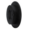 R1 97-04 Mitsubishi DIAMANTE Rear Left Drilled & Slotted Black Brake Rotor