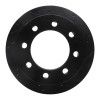 R1 00-02 Dodge Ram 4000 (Mexico) Rear Right Drilled & Slotted Black Brake Rotor