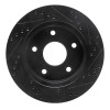 R1 00-02 Dodge Ramcharger (Mexico) Front Left Drilled & Slotted Black Brake Rotor
