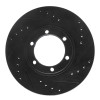 R1 86-06 Chevrolet Luv Pickup (Mexico) Front Right Drilled & Slotted Black Brake Rotor