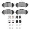 R1 16-17 Peugeot 308 (Mexico) Front Semi Met Pads & Hardware Kit