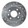 R1 81-83 Renault R18I Front Left Drilled & Slotted Silver Brake Rotor