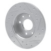 R1 81-83 Renault R18I Front Left Drilled & Slotted Silver Brake Rotor