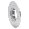R1 71-83 Renault Lecar Front RightRear Right Drilled & Slotted Silver Brake Rotor
