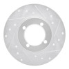 R1 67-74 Opel Manta Front Right Drilled & Slotted Silver Brake Rotor