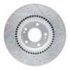 R1 17-20 Kia Cadenza Front Left Drilled & Slotted Silver Brake Rotor
