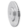 R1 12-16 Kia SportAGE (USA/Canada) Front Right Drilled & Slotted Silver Brake Rotor