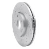 R1 12-16 Kia SportAGE (USA/Canada) Front Left Drilled & Slotted Silver Brake Rotor