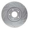 R1 12-16 Kia SportAGE (USA/Canada) Front Left Drilled & Slotted Silver Brake Rotor