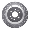 R1 09-10 Kia BORREGO Rear Right Drilled & Slotted Silver Brake Rotor