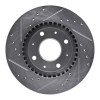 R1 04-09 Kia SPECTRA Front Right Drilled & Slotted Silver Brake Rotor