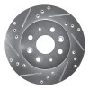 R1 03-05 Kia Rio Front Left Drilled & Slotted Silver Brake Rotor