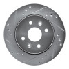 R1 01-03 Kia SEPHIA Front Left Drilled & Slotted Silver Brake Rotor