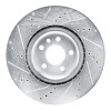 R1 20-20 Jaguar F-Pace Front Right Drilled & Slotted Silver Brake Rotor