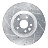 R1 20-20 Jaguar F-Pace Front Left Drilled & Slotted Silver Brake Rotor
