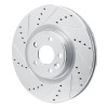 R1 20-20 Jaguar F-Pace Front Left Drilled & Slotted Silver Brake Rotor