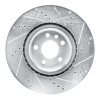R1 20-20 Jaguar F-Pace Front Left Drilled & Slotted Silver Brake Rotor