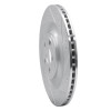 R1 10-24 Jaguar XF Rear Right Drilled & Slotted Silver Brake Rotor