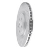 R1 08-09 Jaguar XKR Right Rear Drilled & Slotted Silver Brake Rotor