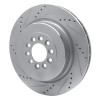 R1 03-05 Jaguar XJR Front Left Drilled & Slotted Silver Brake Rotor