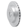R1 03-05 Jaguar XJR Front Right Drilled & Slotted Silver Brake Rotor