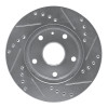 R1 99-02 Daewoo Leganza Front Left Drilled & Slotted Silver Brake Rotor