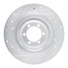 R1 75-79 Alfa Romeo ALFETTA Rear Right Drilled & Slotted Silver Brake Rotor
