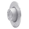 R1 75-80 Triumph TR7 Front Left Drilled & Slotted Silver Brake Rotor