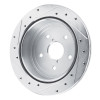 R1 22-25 Subaru WRX Rear Right Drilled & Slotted Silver Brake Rotor
