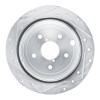 R1 22-25 Subaru WRX Rear Right Drilled & Slotted Silver Brake Rotor