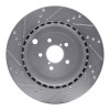 R1 17-25 Subaru BRZ Rear Right Drilled & Slotted Silver Brake Rotor