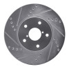 R1 15-19 Subaru Legacy Front Left Drilled & Slotted Silver Brake Rotor